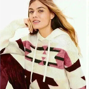 Lou & Grey Slopeside Hoodie Sweater Size M